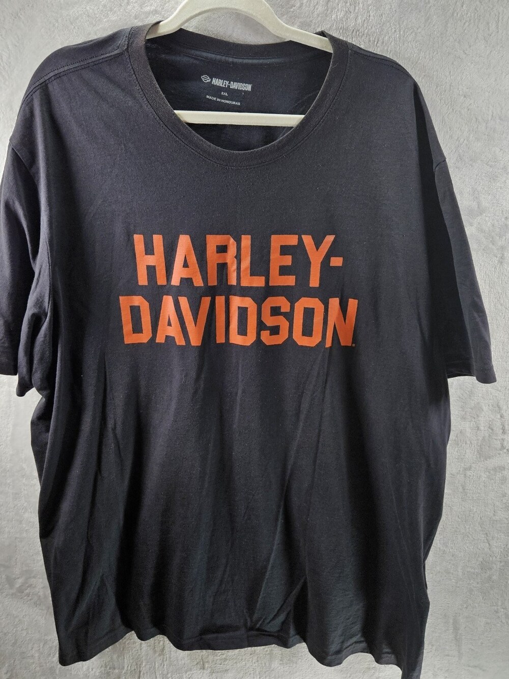Harley-Davidson T-shirt Mens 3XL Black Spellout Biker Motorcycle